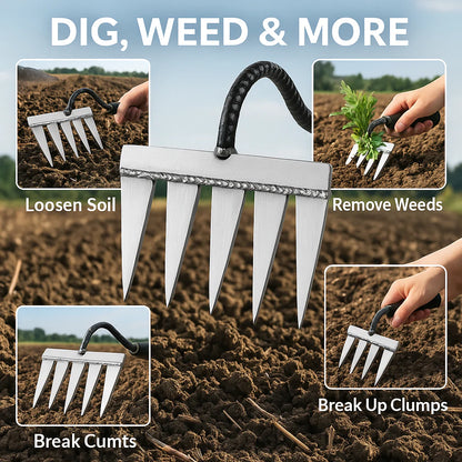 Premium 5 Teeth Weeding Tool